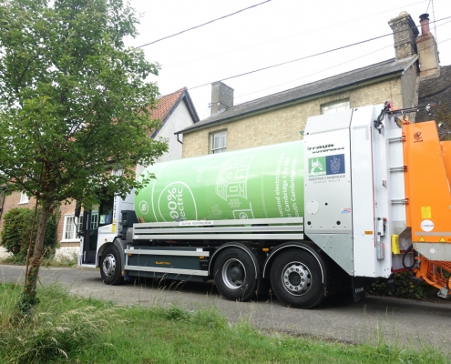 Greater Cambridge Shared Waste electric bin lorry